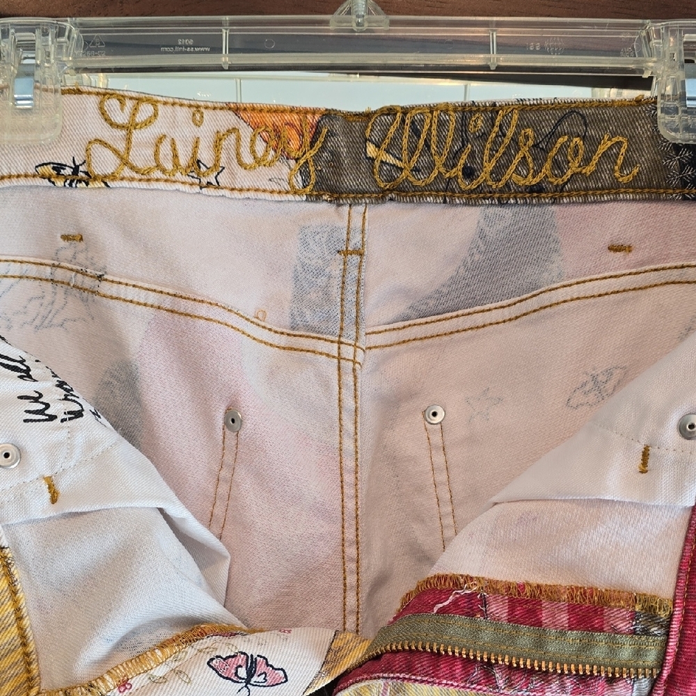 Wrangler X Lainey Wilson Story Teller Patchwork Flare Pants - Picture 5 of 8